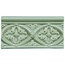 Adex Modernista ADMO4005 Relieve Bizantino CC Verde Claro Декор 7,5x15 см, Испания, под камень  - фото 1