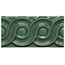 Adex Modernista ADMO4081 Relieve Clasico CC Verde Oscuro Декор 7,5x15 см, Испания - фото 1