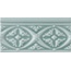 Adex Neri ADNE4146 Relieve Bizantino Sea Green Декор 7,5x15 см, Испания, ничего - фото 1