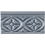 Adex Neri ADNE4142 Relieve Bizantino Storm Blue Декор 7,5x15 см, Испания, ничего - фото 1