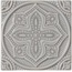 Adex Studio ADST4073 Relieve Mandala Planet Graystone Декор 14,8x14,8 см, Испания, под камень  - фото 1