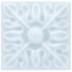 Adex Studio ADST4110 Taco Relieve Flor 2 Ice Blue Вставка 3x3 см, Испания - фото 1
