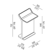 Agape Multifunzione ACOM0509Z Стойка белая 73 Полотенцедержатель 30,5x50x73,2 см, Италия - фото 1 - фото 2