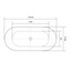 Aquatek Афина AQ-44778 Белый глянец 170х78 Акриловая ванна 170x78x60 см, Россия - фото 2