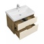 Aquaton Оливия 1A2543K0OLVG0 Бежевый / Дуб Веллингтон 70 Тумба с раковиной 45x70,5x65 см, Россия - фото 4
