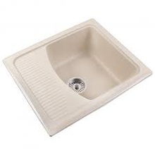 Aquaton Верона 1A710032VR220 86x50 песочный Мойка кухонная 50x86x19 см, Россия - фото 1 - фото 1