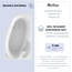 Alba Spa Katrina ВАС029030Л100 Белый Левый 170х110 Акриловая ванна 170x110x45 см, Беларусь - фото 3