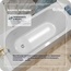 Alba Spa Supreme slim ВПРСБ041000100 Белая глянцевая 180х80 Акриловая ванна 180x80x47 см, Беларусь - фото 7
