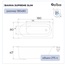Alba Spa Supreme slim ВПРСБ041000100 Белая глянцевая 180х80 Акриловая ванна 180x80x47 см, Беларусь - фото 11