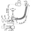 AlcaPlast A566-112122-80 полуавтомат Хром Белый Слив-перелив для ванны 80x7,5x14,1 см, Чехия - фото 2