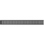AlcaPlast PURE-550BLACK Черная матовая 55 Декоративная решетка 54,4x5,3x1,5 см, Чехия - фото 1
