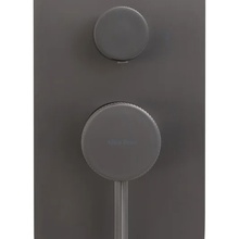 Allen Brau Priority 5.31011-MG для душа и ванны брашированный графит Смеситель 10x15 см, для ванны с душем, Германия - фото 1 - фото 2