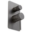 Allen Brau Priority 5.31011-MG для душа и ванны брашированный графит Смеситель 10x15 см, для ванны с душем, Германия - фото 3