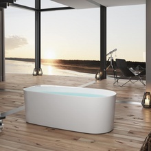 Allen Brau Priority 2.31001.21 Белый матовый 170х80 Акриловая ванна 170x78x58 см, Германия - фото 1 - фото 2