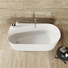 Allen Brau Priority 2.31001.21 Белый матовый 170х80 Акриловая ванна 170x78x58 см, Германия - фото 1 - фото 4