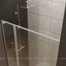 Allen Brau Priority 3.31006.BBA Прозрачное стекло / Черный браш  100х200 Душевая дверь 100x200 см, Германия - фото 1 - фото 3