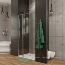 Allen Brau Priority 3.31007.00 Прозрачное стекло / Хром  120х200 Душевая дверь 120x200 см, Германия - фото 1 - фото 2