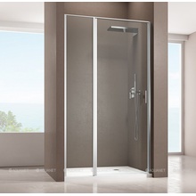 Allen Brau Priority 3.31010.00 Прозрачное стекло /  Хром 140х200 Душевая дверь 140x200 см, Германия - фото 1 - фото 1