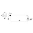 Almar Round Arm E021116.HB Латунь шлифованная Кронштейн для душа 42x7x10 см, Италия - фото 2
