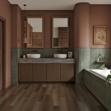 Alpine Floor Титан 6 ECO 28-6-R Обсидиан Каменно-полимерная плитка (SPC) 122x18,3x0,6 см, Россия - фото 1 - фото 2