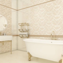 AltaCera Rejina 20x60 см, керамика, Россия, под обои  - фото интерьера 1 - фото 3