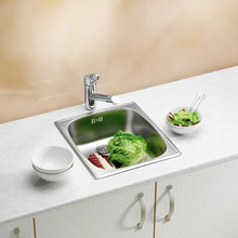 Alveus Basic 1082195 Натуральная сталь 38x44 Мойка кухонная 44x38x14,5 см, Словения - фото 1 - фото 2