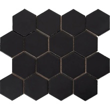 Amadis Fine Tiles Art Deco Black Matt 7,9x9,1-16 шт Напольная плитка 28x32 см, Испания, под камень  - фото 1 - фото 1