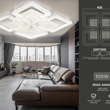 Ambrella Light Acrylica Original FA4283 Люстра потолочная 43,5x43,5x7 см, Россия - фото 1 - 2 Ambrella Light Acrylica Original FA4283 Люстра потолочная 43,5x43,5x7 см, Россия - фото 1 - фото 2