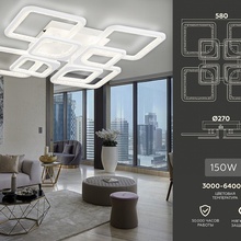 Ambrella Light Acrylica Original FA4423 Люстра потолочная 58x58x12 см, Россия - фото 1 - 2 Ambrella Light Acrylica Original FA4423 Люстра потолочная 58x58x12 см, Россия - фото 1 - фото 2