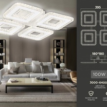 Ambrella Light Fa FA4004 Люстра потолочная 39,5x39,5x8,5 см, Россия - фото 1 - 2 Ambrella Light Fa FA4004 Люстра потолочная 39,5x39,5x8,5 см, Россия - фото 1 - фото 2