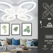 Ambrella Light Fa FA4493 Люстра потолочная 62x62x12 см, Россия - фото 1 - 2 Ambrella Light Fa FA4493 Люстра потолочная 62x62x12 см, Россия - фото 1 - фото 2