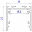 Ambrella Light Profile System Gp GP2500WH Комплектующее для светильников 200x2,5x2,5 см, Россия - фото 8