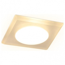Ambrella Light TN138 TN138 WH/FR белый/матовый GU5.3 90*90*25 Встраиваемый светильник 9x9 см, Россия - фото 1 - фото 1