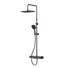 Am.Pm Above W F079W322 С термостатом Чёрный матовый Душевая стойка 52,5x39x146 см, Германия - фото 1 - фото 1