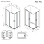 Am.Pm Above W9XG-403-10080-MT Прозрачное стекло/Профиль Матовый хром 80х100 Душевой уголок 80x100x190 см, Германия - фото 6