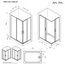 Am.Pm Above W9XG-403-12080-BT Прозрачное стекло/Профиль Матовый черный 80х120 Душевой уголок 80x120x190 см, Германия - фото 9