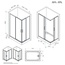 Am.Pm Above W9XG-403-12090-BT Прозрачное стекло/Профиль Матовый черный 90х120 Душевой уголок 90x120x190 см, Германия - фото 9