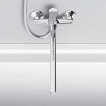 Am.Pm Crave F9C90200 Для ванны с душем Хром Смеситель 39,5x21,5x16,4 см, для ванны с душем, Германия - фото 1 - фото 4