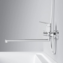 Am.Pm Crave F9C90200 Для ванны с душем Хром Смеситель 39,5x21,5x16,4 см, для ванны с душем, Германия - фото 1 - фото 3