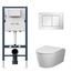 Am.Pm Func IS90201.8F1900MW Унитаз подвесной с инсталляцией 49x35,5x36 см, Германия - фото 1