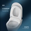 Am.Pm Func CCC8F7851WH Белая с Микролифтом Крышка-биде 51,7x38x12 см, Германия - фото 5
