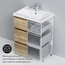 Am.Pm Gem S M91-FSX0752-WC0752OF Светлый дуб матовая 75 Тумба с раковиной 42,5x75x81 см, Германия - фото 4