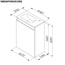 Am.Pm Gem S M85A-FHX0451-WC0452WG Белая глянцевая 45 Тумба с раковиной 25x45x60 см, Германия - фото 3