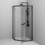 Am.Pm Gem W90G-405-9090-BT Прозрачное стекло / Профиль чёрный 90х90 Душевой уголок 90x90x195 см, Германия - фото 3 Am.Pm Gem W90G-405-9090-BT Прозрачное стекло / Профиль чёрный 90х90 Душевой уголок 90x90x195 см, Германия - фото 3