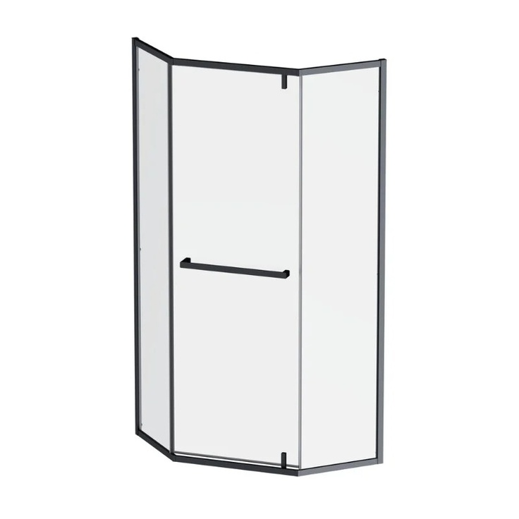 Am.Pm Gem W90G-405-9090-BT Прозрачное стекло / Профиль чёрный 90х90 Душевой уголок 90x90x195 см, Германия - фото 1 Am.Pm Gem W90G-405-9090-BT Прозрачное стекло / Профиль чёрный 90х90 Душевой уголок 90x90x195 см, Германия - фото 1