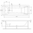 Am.Pm Gem W93A-180-070W-R 180х70 Каркас для ванны 180x69,5x55 см, Германия - фото 2