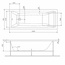 Am.Pm Gem W93A-180-080W-R 180х80 Каркас для ванны 180x79,5x55 см, Германия - фото 2