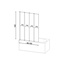 Am.Pm Like W80BS-100-140CT 100х140 Шторка для ванны 4x100x140 см, Германия - фото 2
