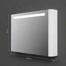 Am.Pm Sensation M30MCX1001WG белый 100 Шкаф-зеркало 15x100x70 см, Германия - фото 1 - фото 4