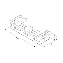 Полка am pm sense l a7453100 хром